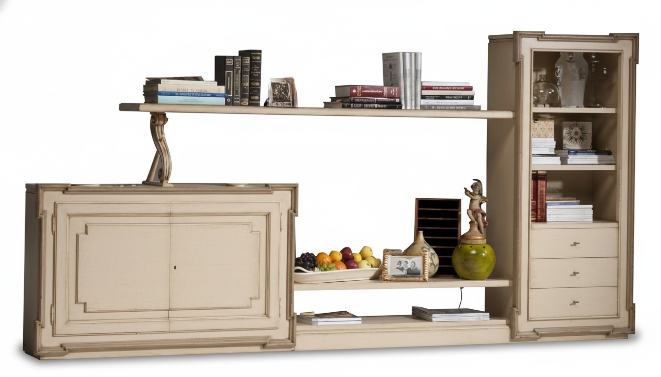 Wohnzimmer Wandregal tv Schrank Wandschränke Regal Holz Möbel Wohnzimmer Möbel