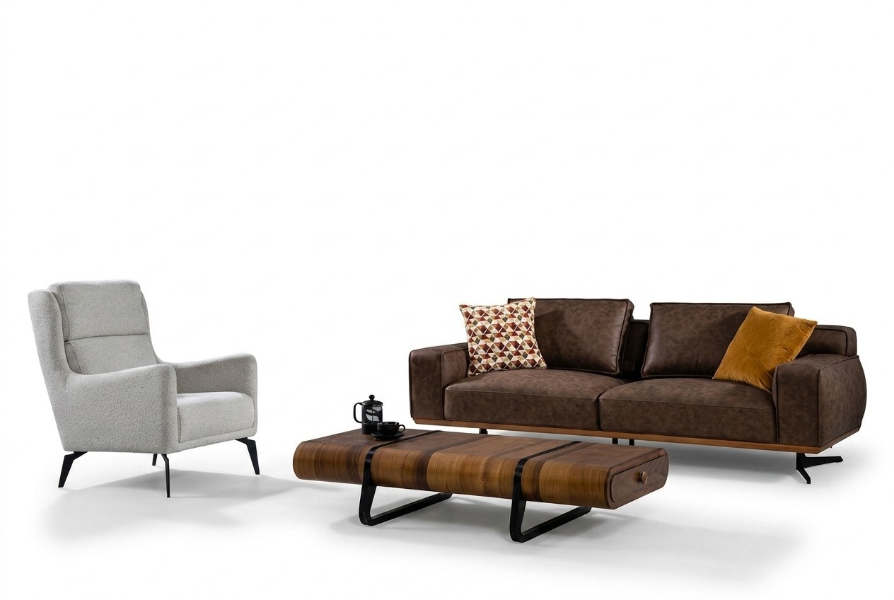 Wohnzimmergarnitur Polstergarnitur Sofa Set Sofakombination Sitzgarnitur 3+1