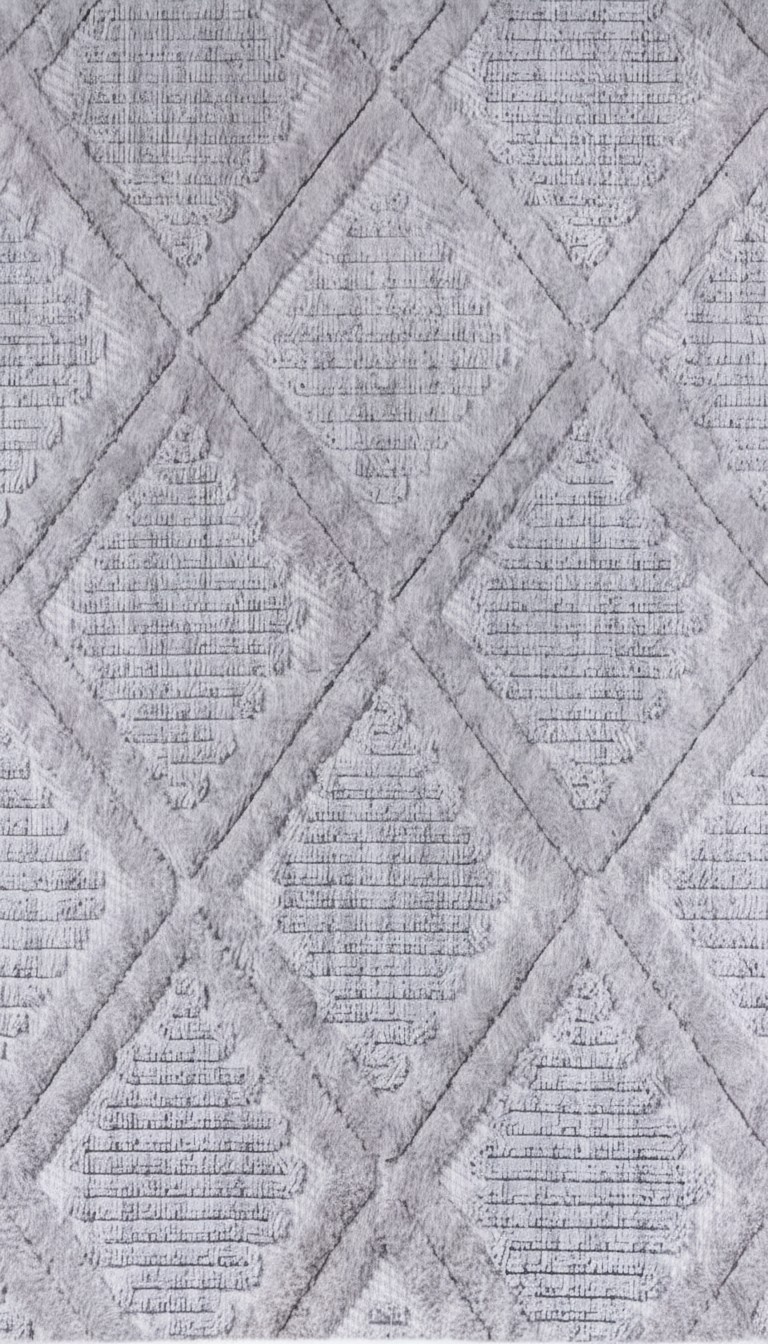 Wohnzimmerteppich Teppich Blau Raute Melierte Muster Kurzflor Pastell