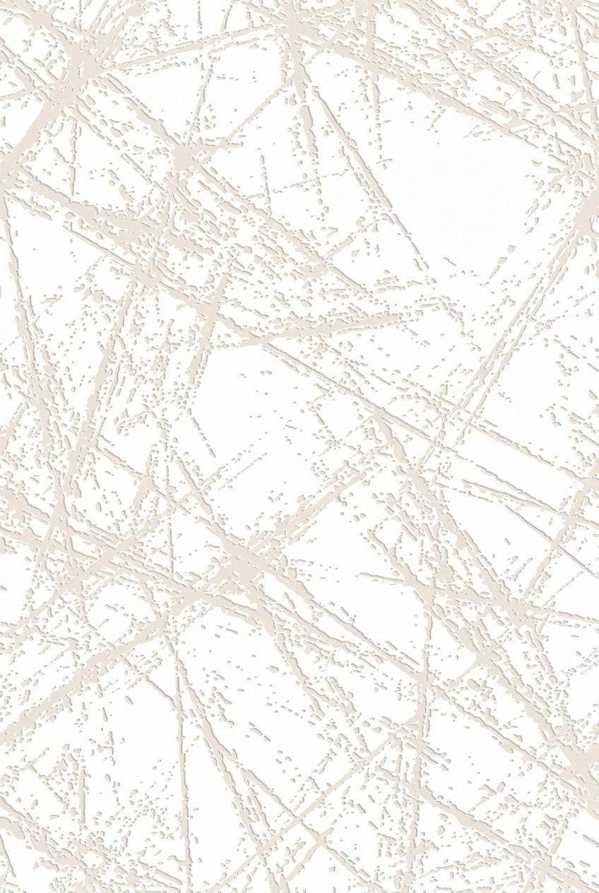 Wohnzimmerteppich Teppich Weiß Abstrakt Linien Muster Kurz Flor Rechteck