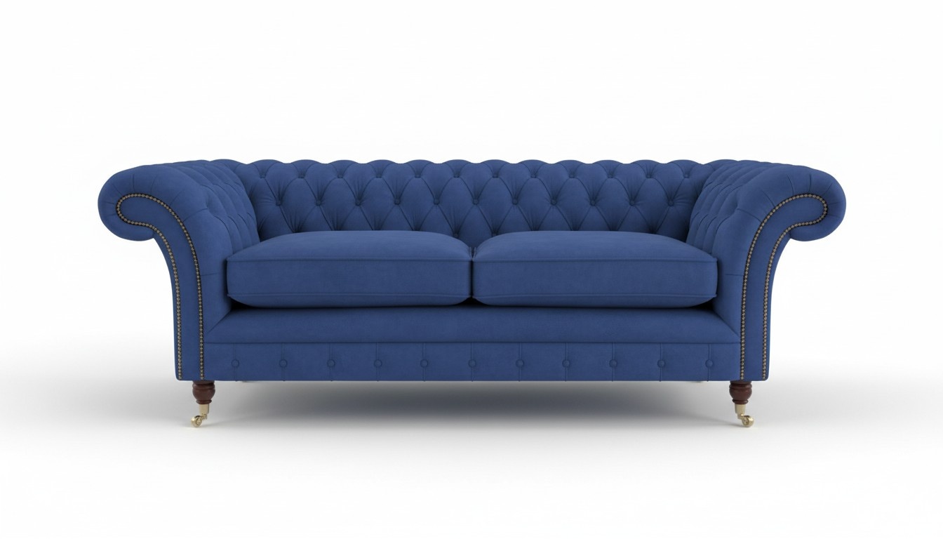 XXL Big Sofa 3 Sitzer Couch Chesterfield Polster Sitz Garnitur Leder