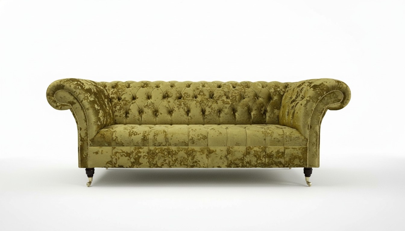 XXL Big Sofa 3 Sitzer Couch Chesterfield Polster Sitz Garnitur Leder