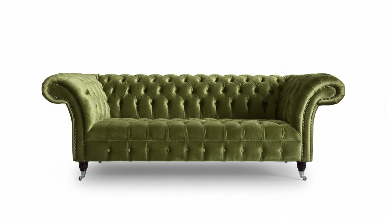 XXL Big Sofa 3 Sitzer Couch Chesterfield Polster Sitz Garnitur Leder