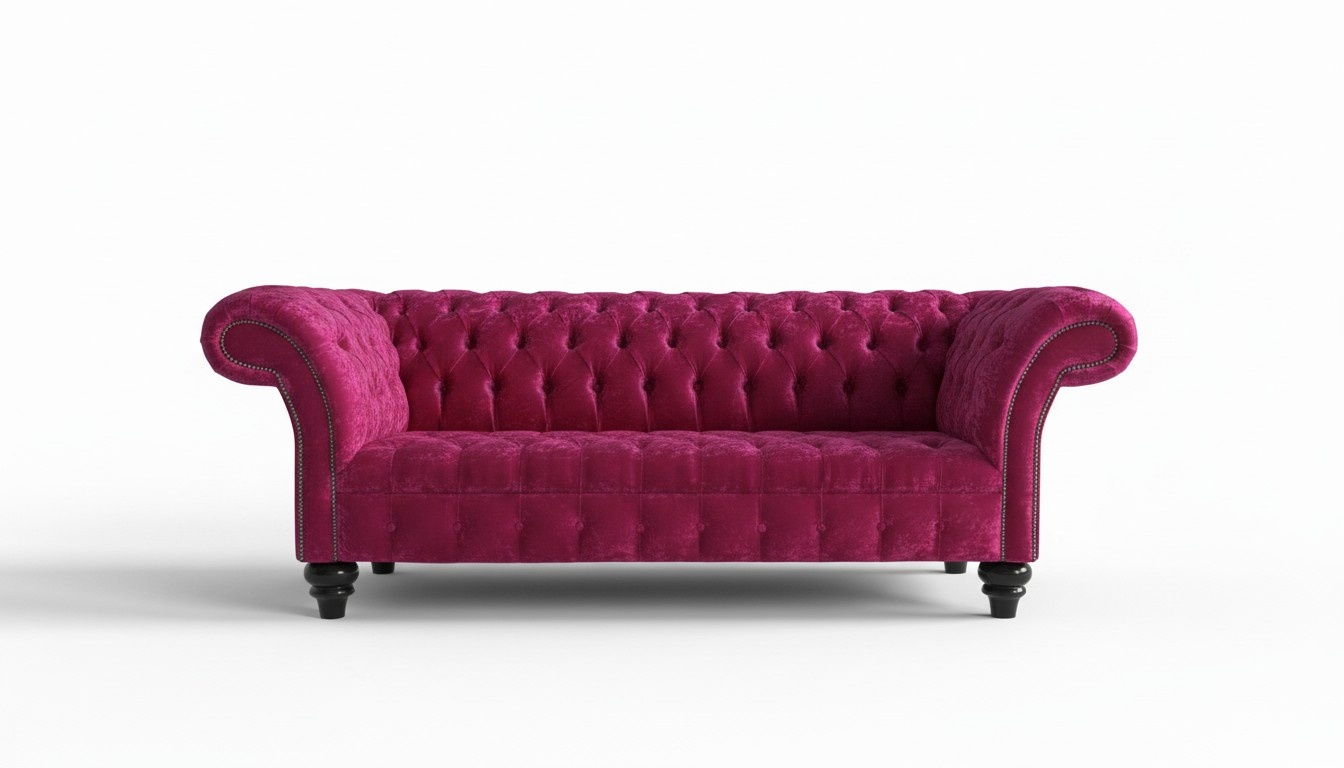 XXL Big Sofa 3 Sitzer Couch Chesterfield Polster Sitz Garnitur Leder Textil