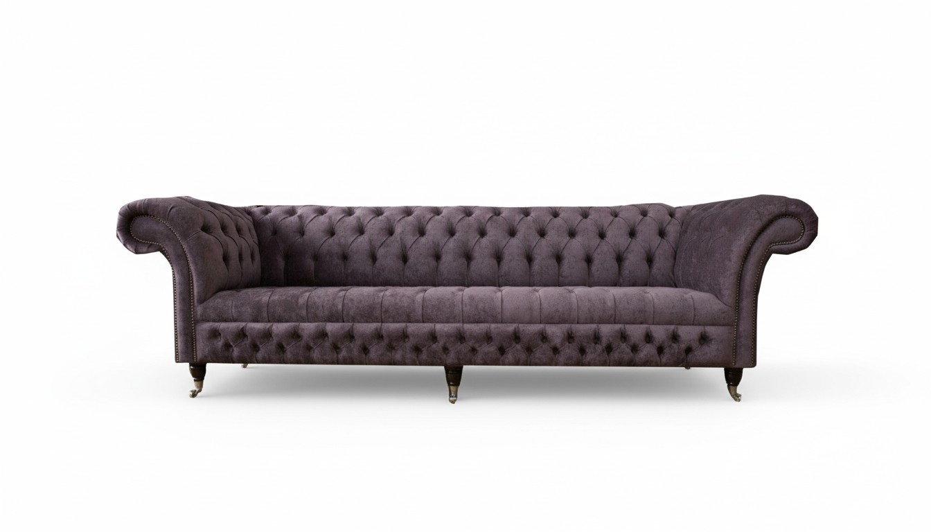 xxl Big Sofa Couch Chesterfield 265cm Polster Sofas 4 Sitzer Leder