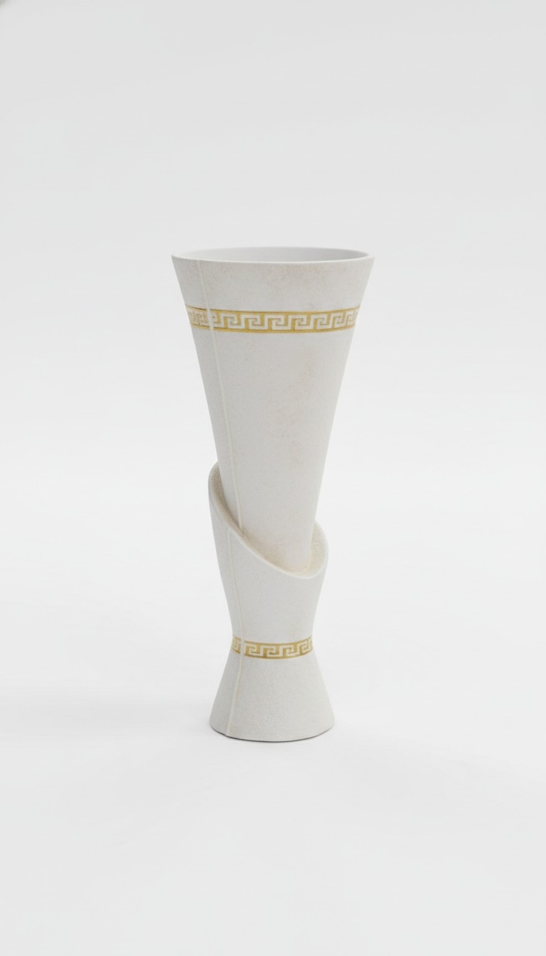 XXL Big Vase Design Medusa Antik Stil Blumen Vasen Pokal Deko Dekoration