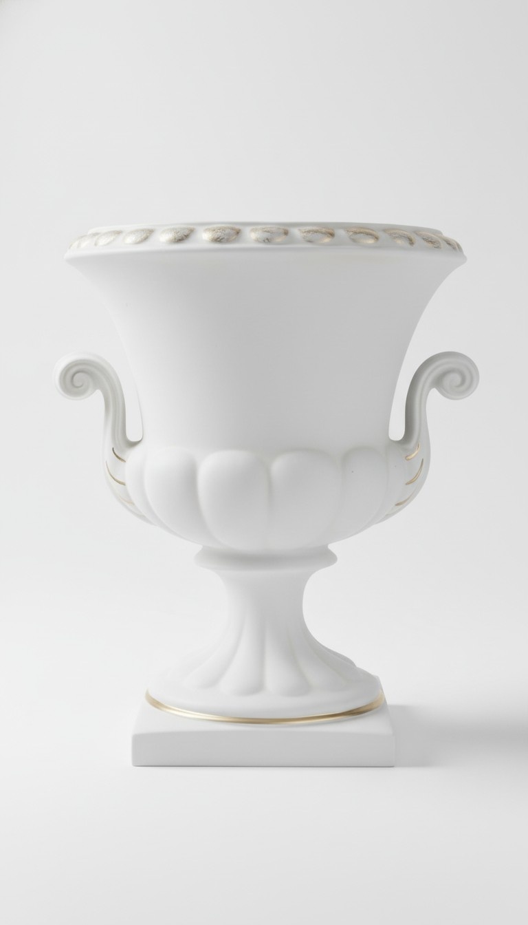 XXL Design Blumen Topf Dekoration Vase Vasen Handarbeit Deko Kelch