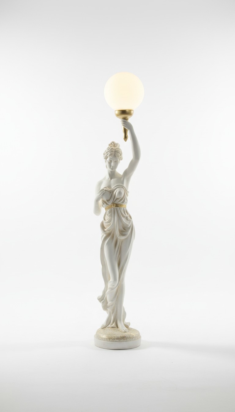 XXL Design Steh Leuchte Stand Leuchten 153cm Lampe Skulptur Figur Figuren