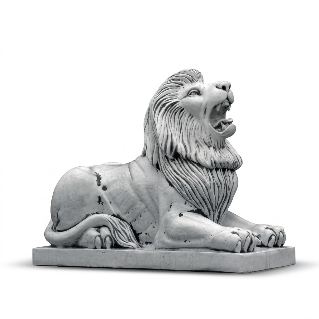 XXL Löwe Figur Garten Terrasse Dekoration Deko Stein Skulptur Figuren
