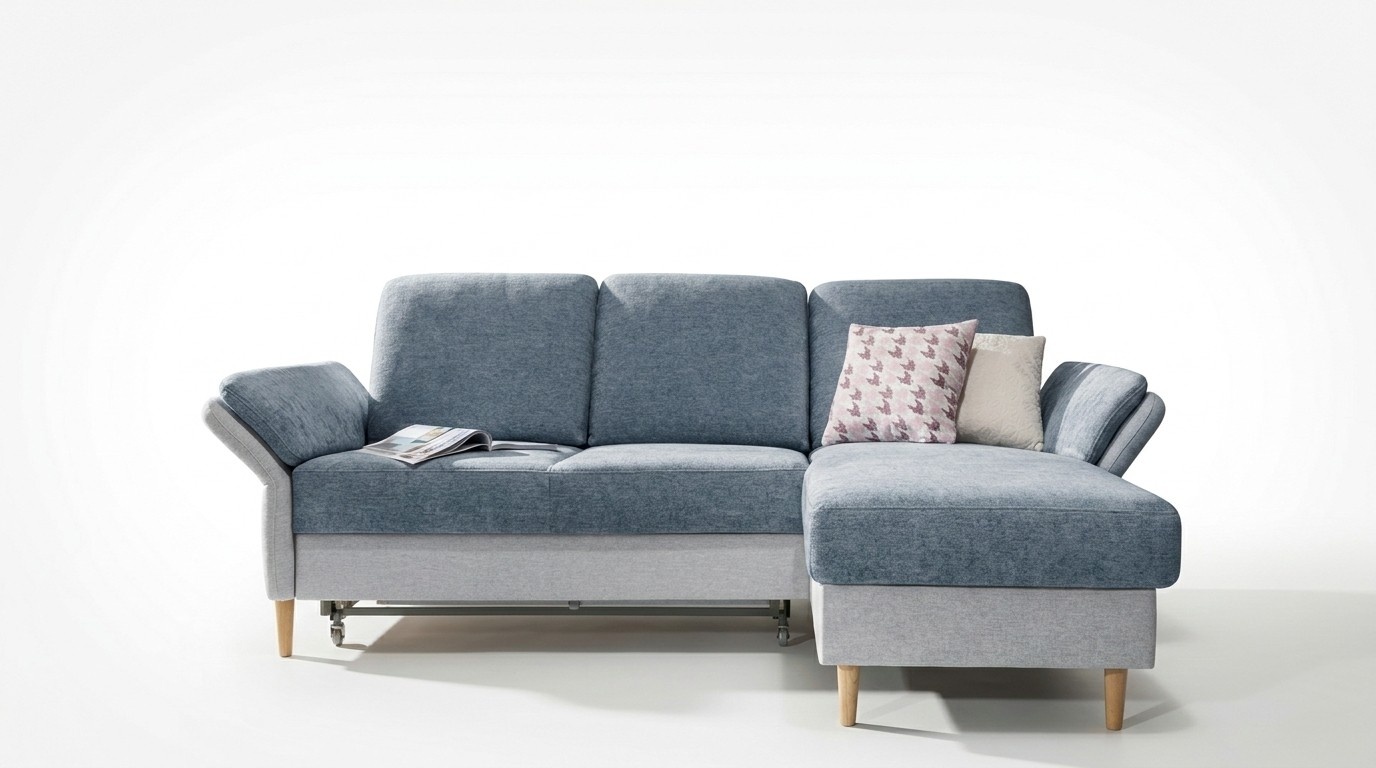 XXL Polster Schlaf Sofa Eck Sitz Polster Garnitur Wohnlandschaft Couchen