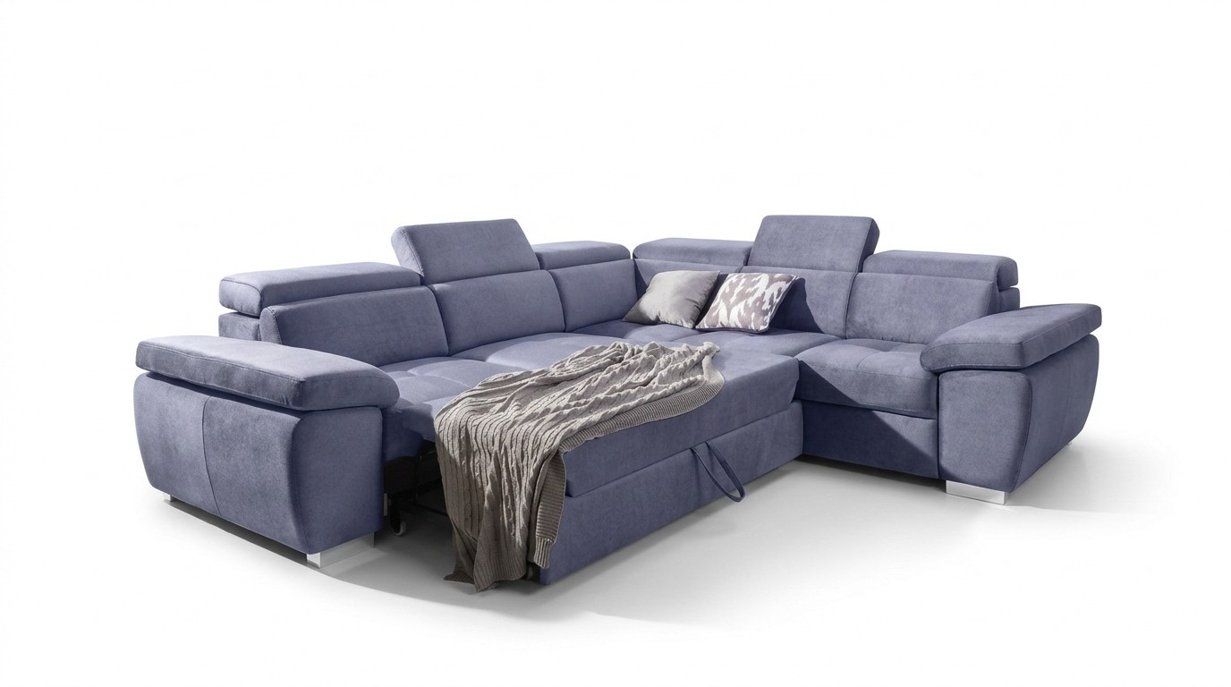 XXL Polster Wohnlandschaft Sofa Eck Sitz Polster Schlaf Garnitur Couchen