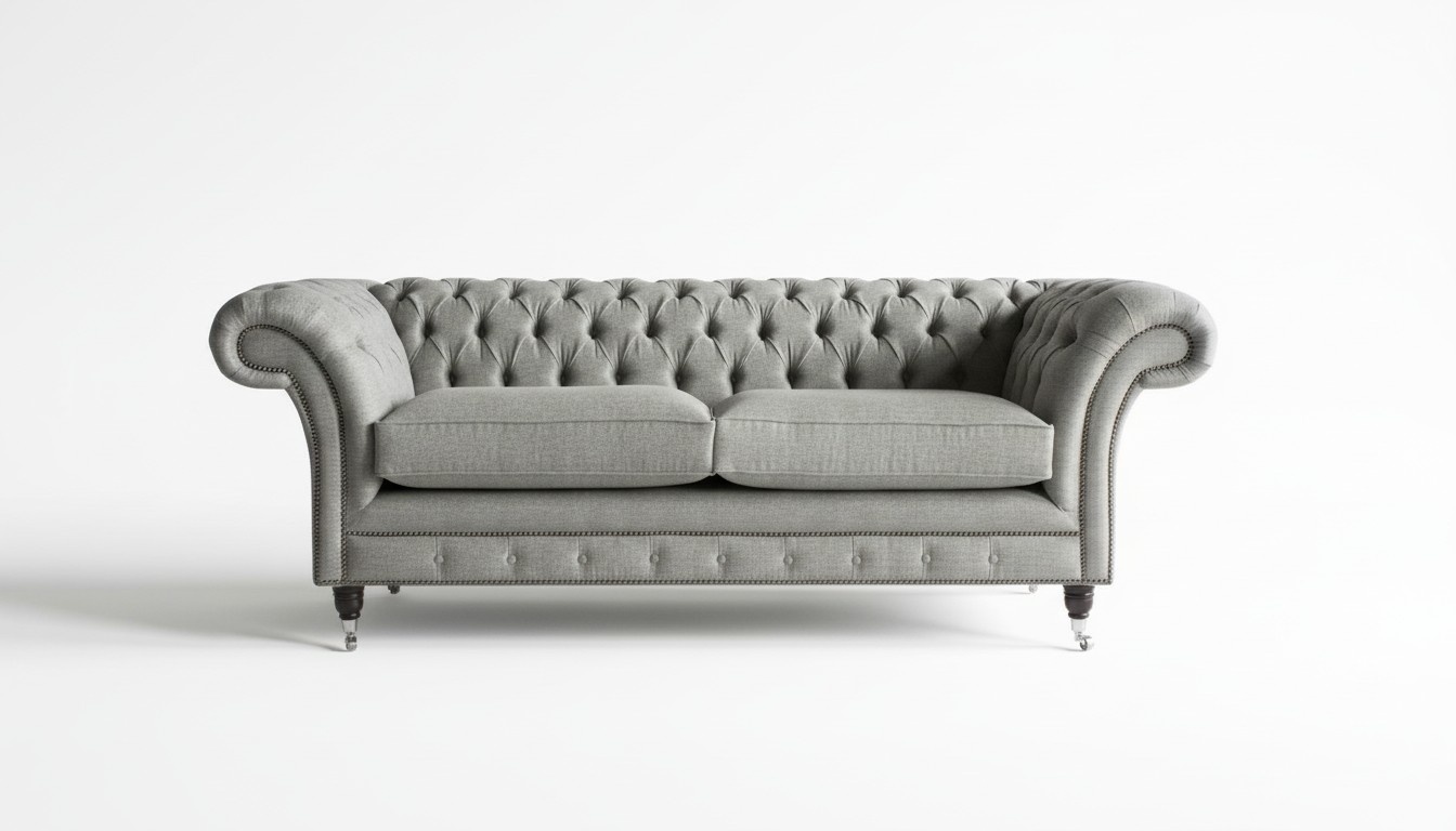 XXL Sofa 3 Sitzer Couch Chesterfield Polster Sitz Garnitur Leder Textil