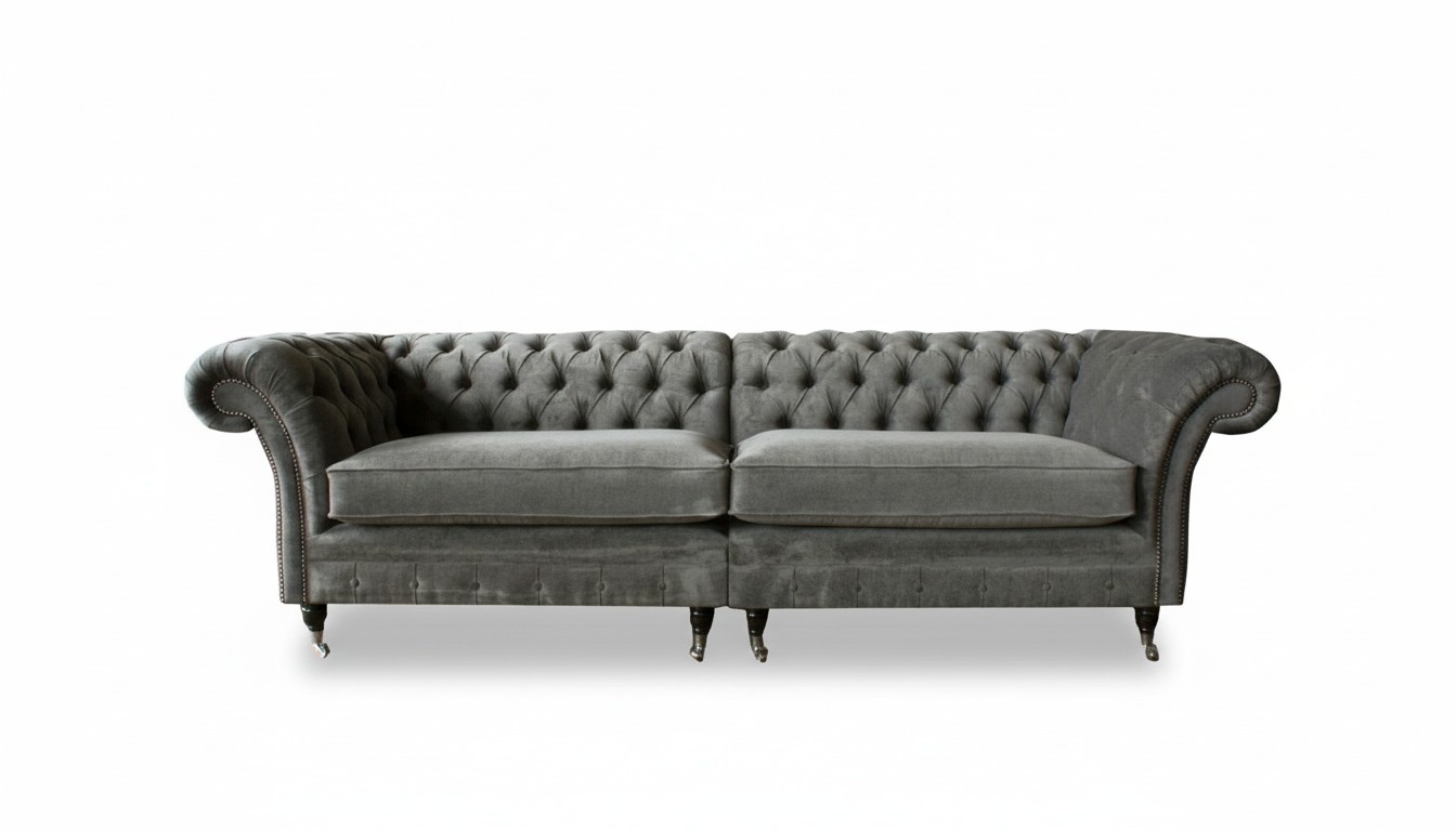 xxl Sofa 4 Sitzer Couch Chesterfield Polster Sitz Garnitur Leder Textil