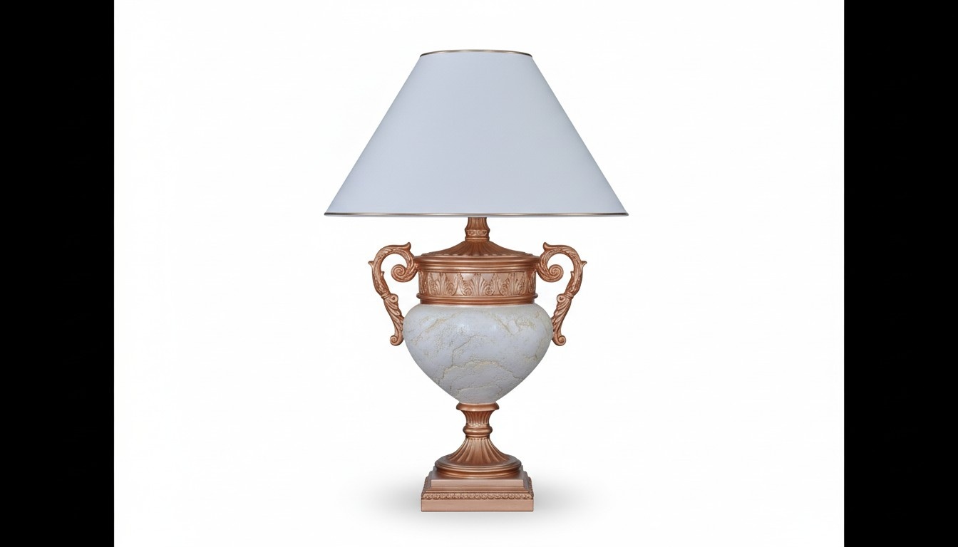 XXL Tisch Nacht Lampe Leuchte Vase Echte Handarbeit Standleuchte Lampen