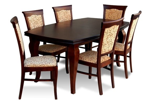 Essgruppe Esstisch Tisch mit 6 x Stühlen Model Z11