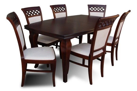 Essgruppe Esstisch Tisch mit 6 x Stühlen Model Z33