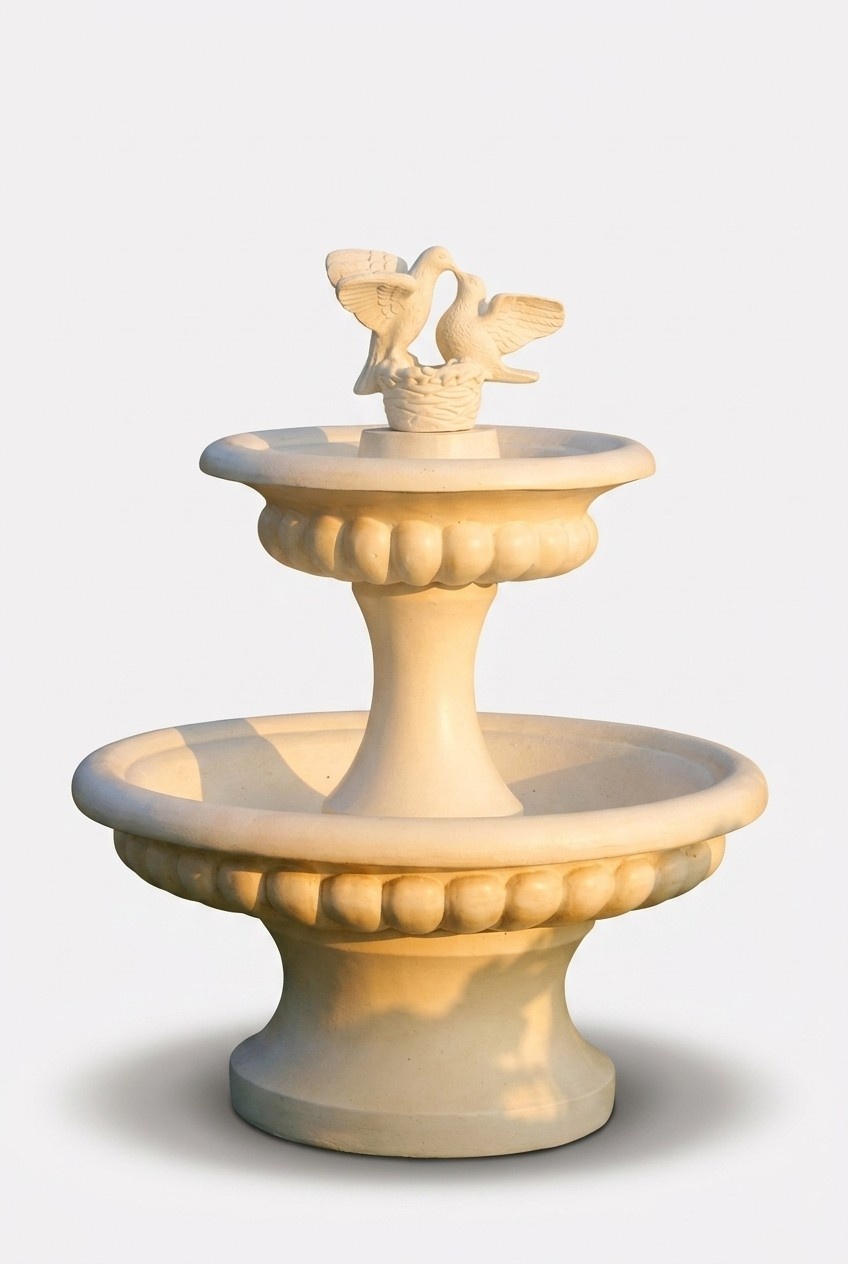 Zierbrunnen Springbrunnen Skulptur 138cm Brunnen Deko Garten Fontaine