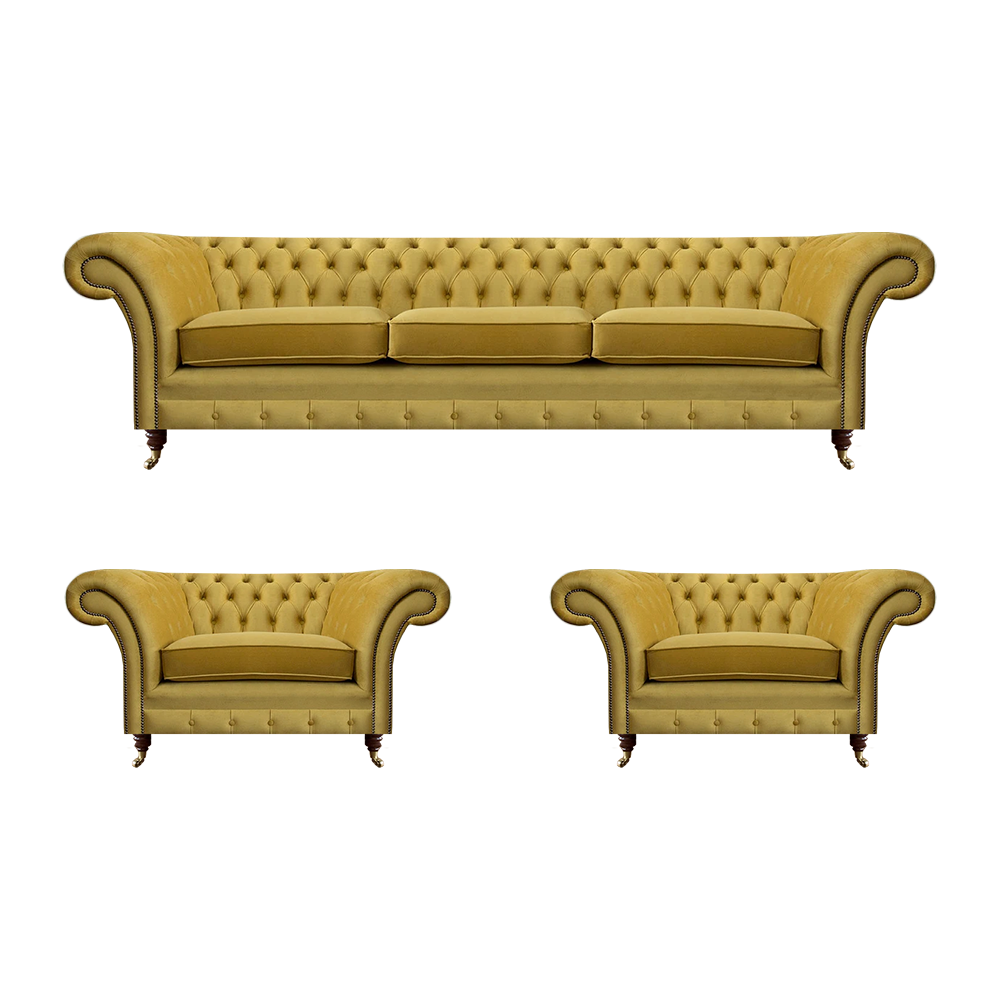 Wohnzimmer Sofa Set 3tlg 2x Sessel Polstermöbel Dreisitzer Couch Neu Design
