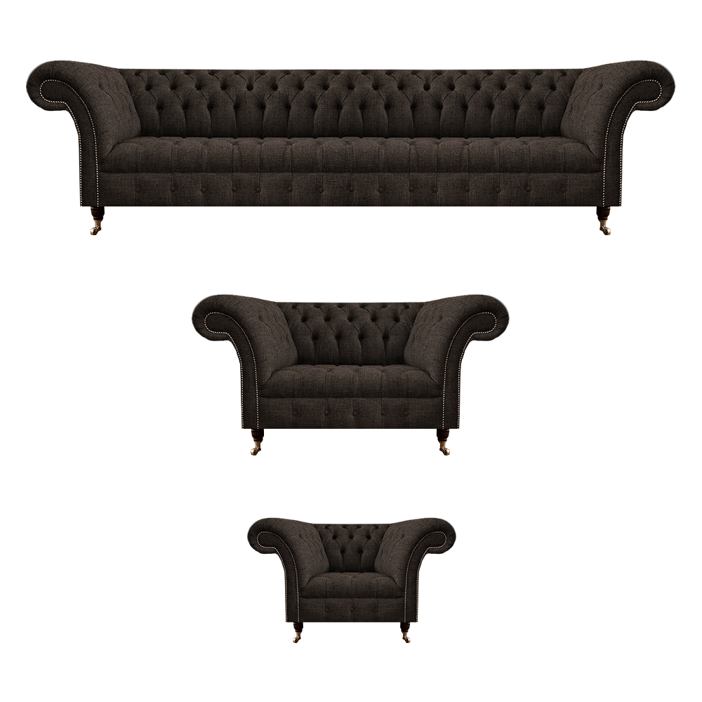 Komplett Wohnzimmer Set 3tlg Sofas Garnitur Designer Luxus Polstermöbel