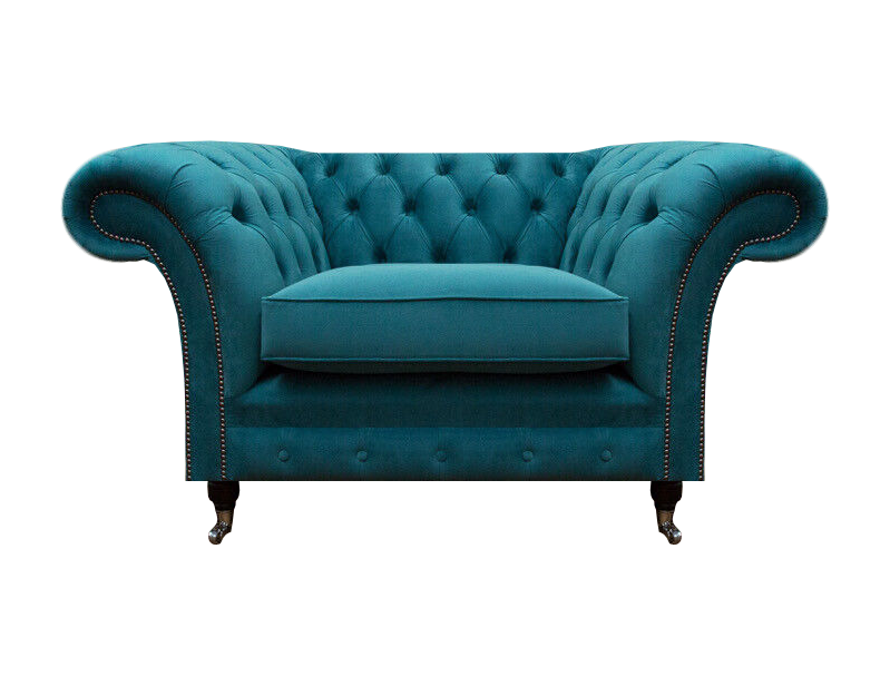Chesterfield Luxus Blau Sessel Designer Einrichtung Neu Sitz Wohnzimmer