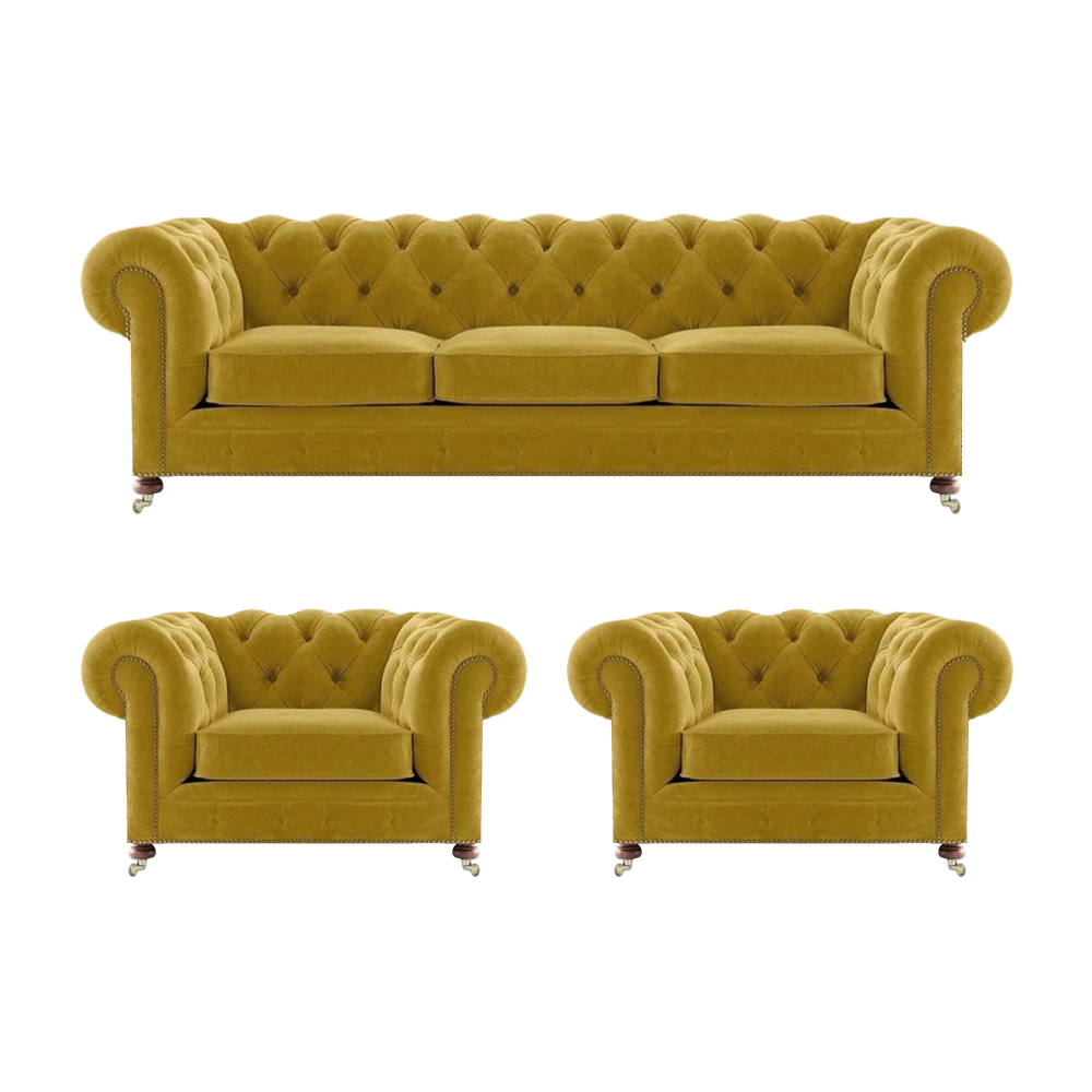 Wohnzimmer Set Designer Garnituren Sofa Polstermöbel Luxus 2x Sessel