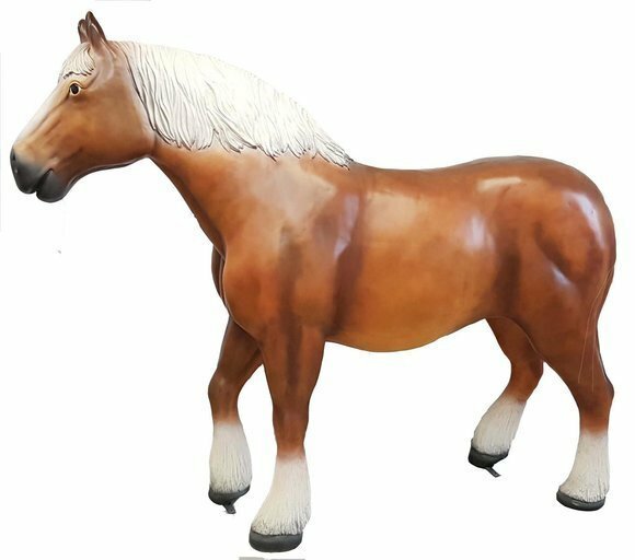 Deko Pony Figur Statue Skulptur 300cm Figuren Statuen Skulpturen Pferd