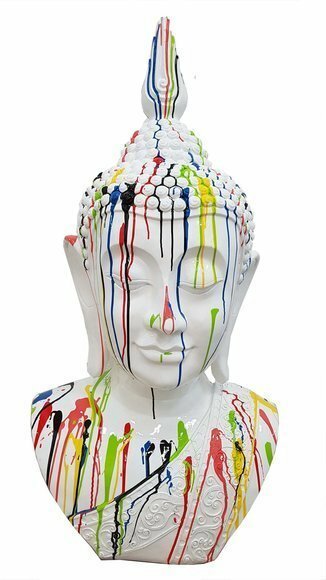 Abstrakte Buddha Deko Figur Statue Skulptur 117cm Figuren Statuen Skulpturen