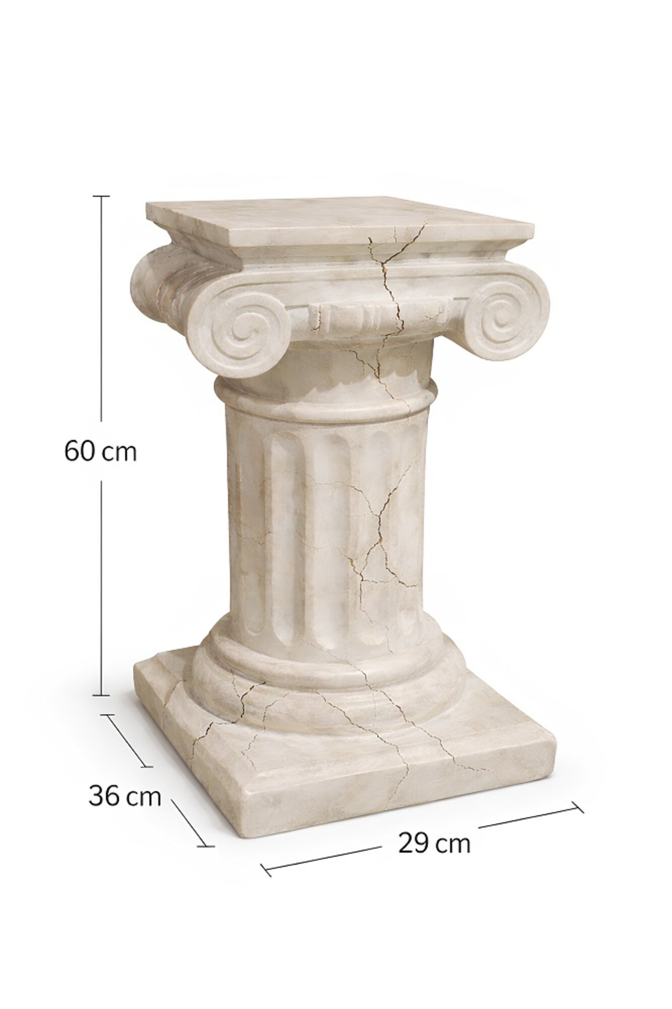 Medusa Säule Römische Säulen Marmor Skulptur Figur Deko Dekoration Sofort