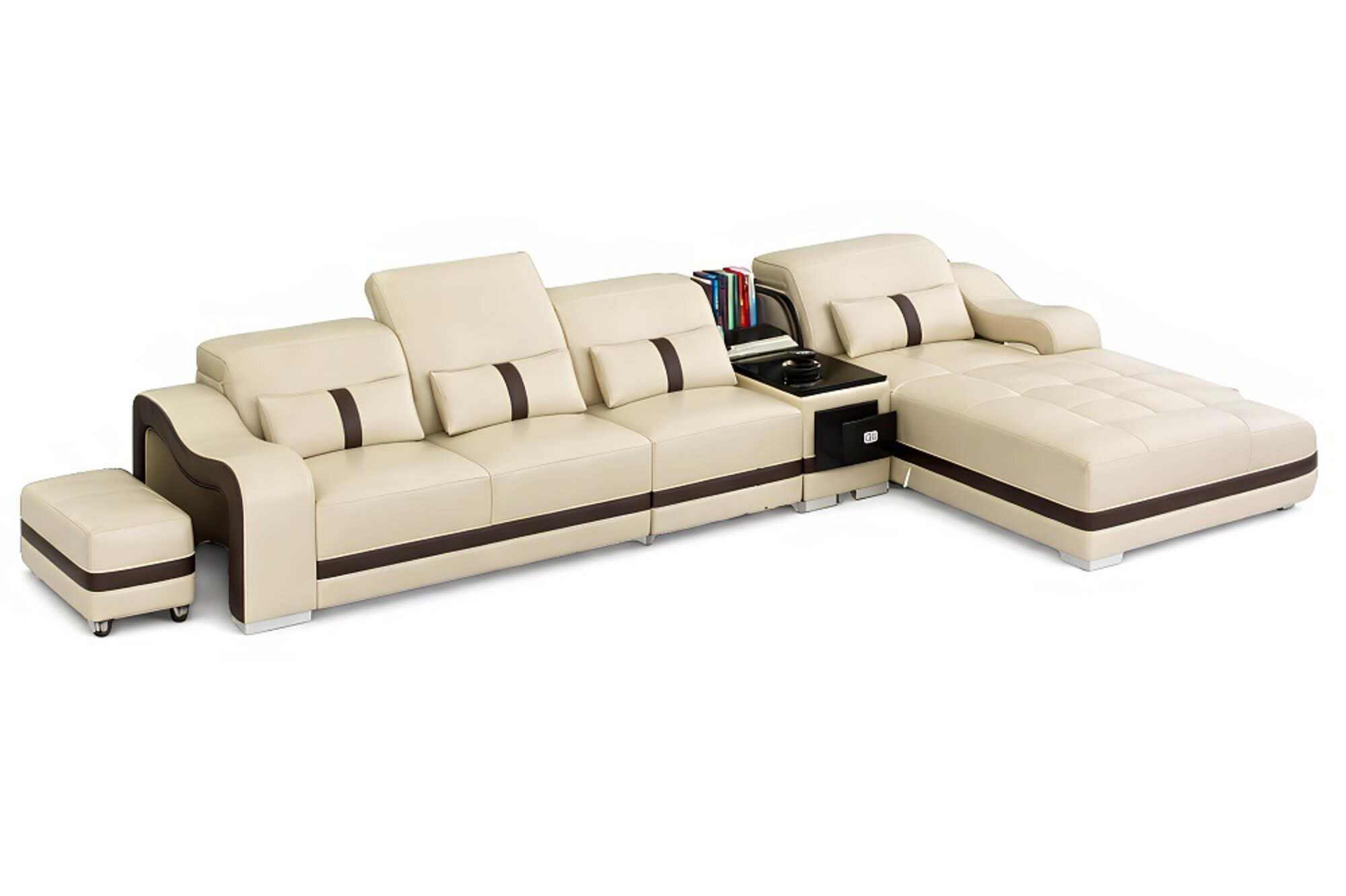 Polster Ecksofa Ecksofa Wohnlandschaft Ledersofa Designer-Sofa L-Form Sofort