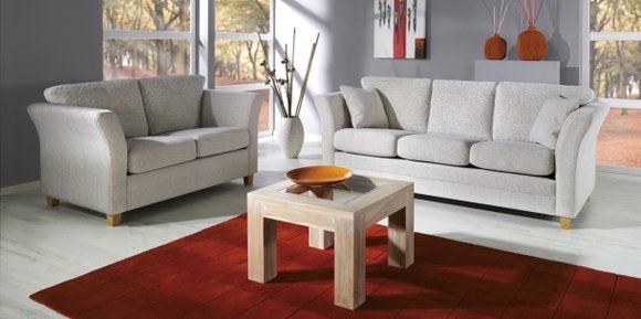 Sofagarnitur 3+2 Sitzer mit Bettfunktion LOUISIANA