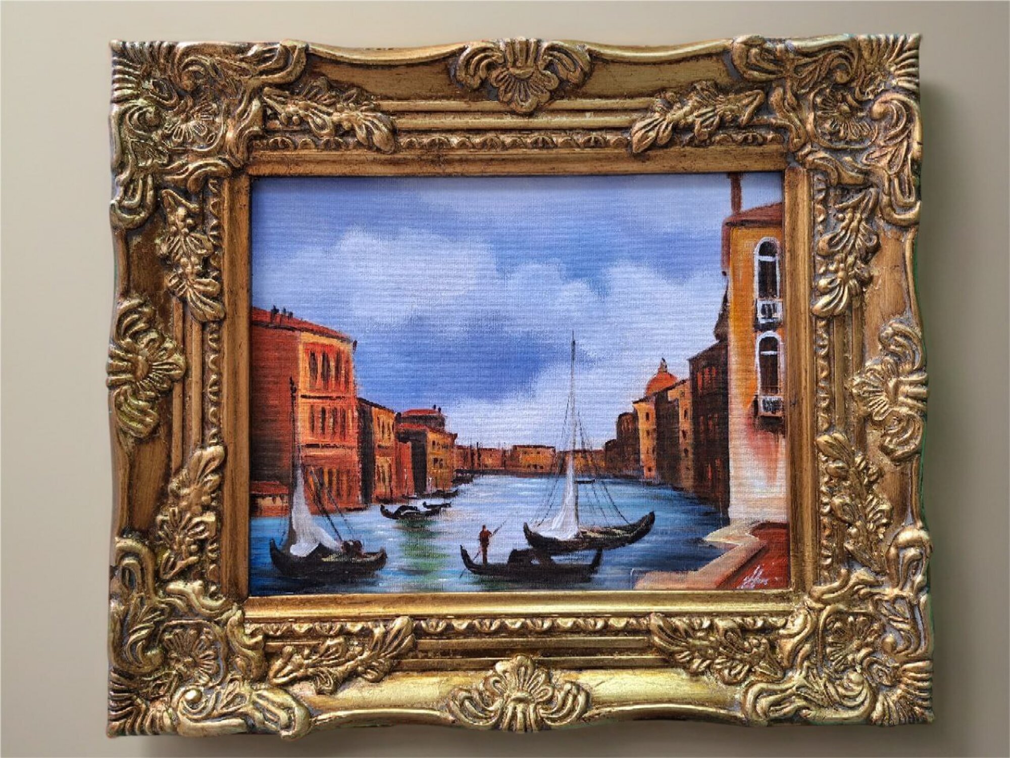 Abstraktes Originalkunstwerk – mit Ölfarben auf feinster Leinwand gemalt Sofort