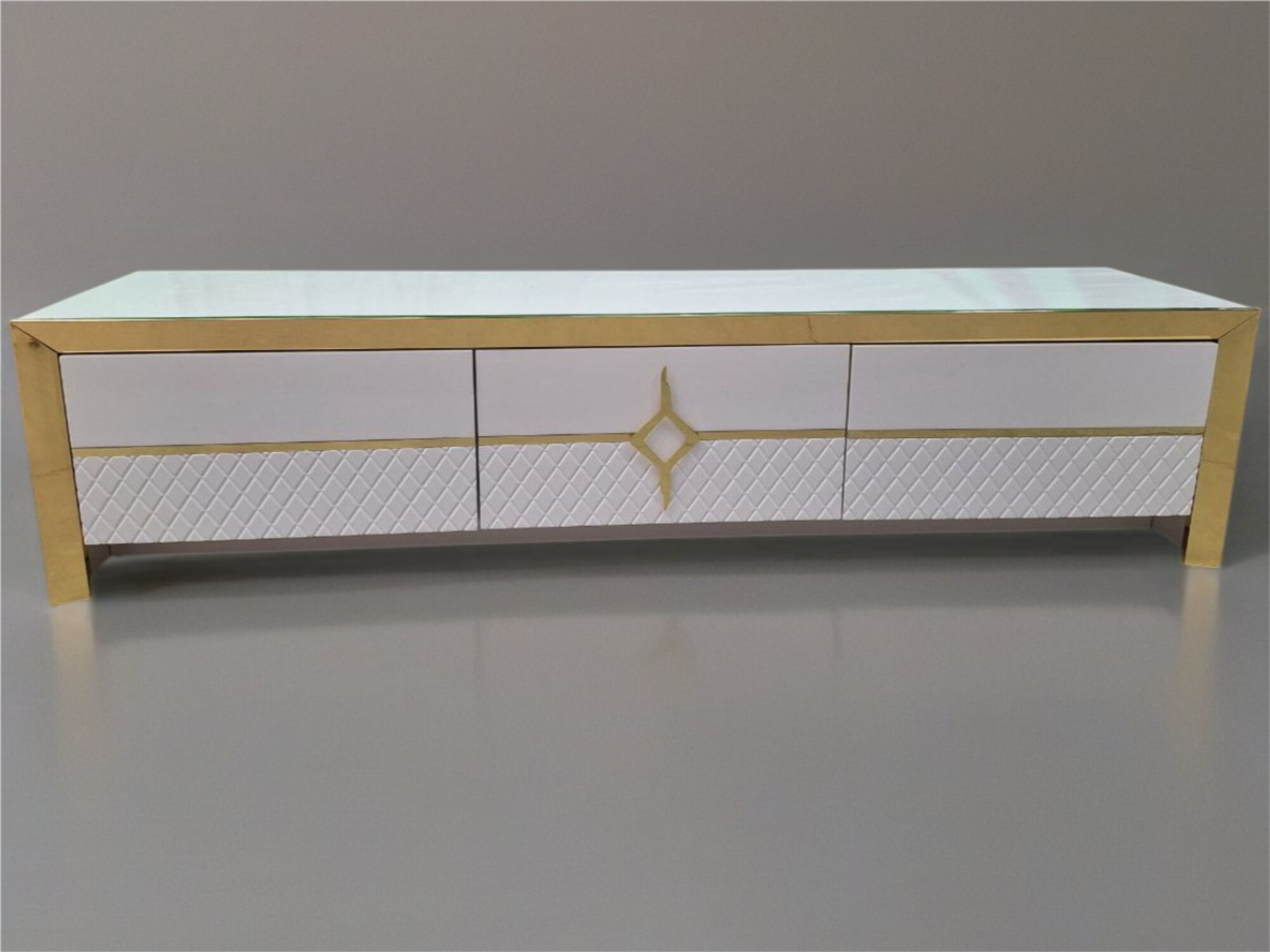 Weißes Sideboard aus Holz elegantes Möbelstück mit großzügigem Stauraum Sofort