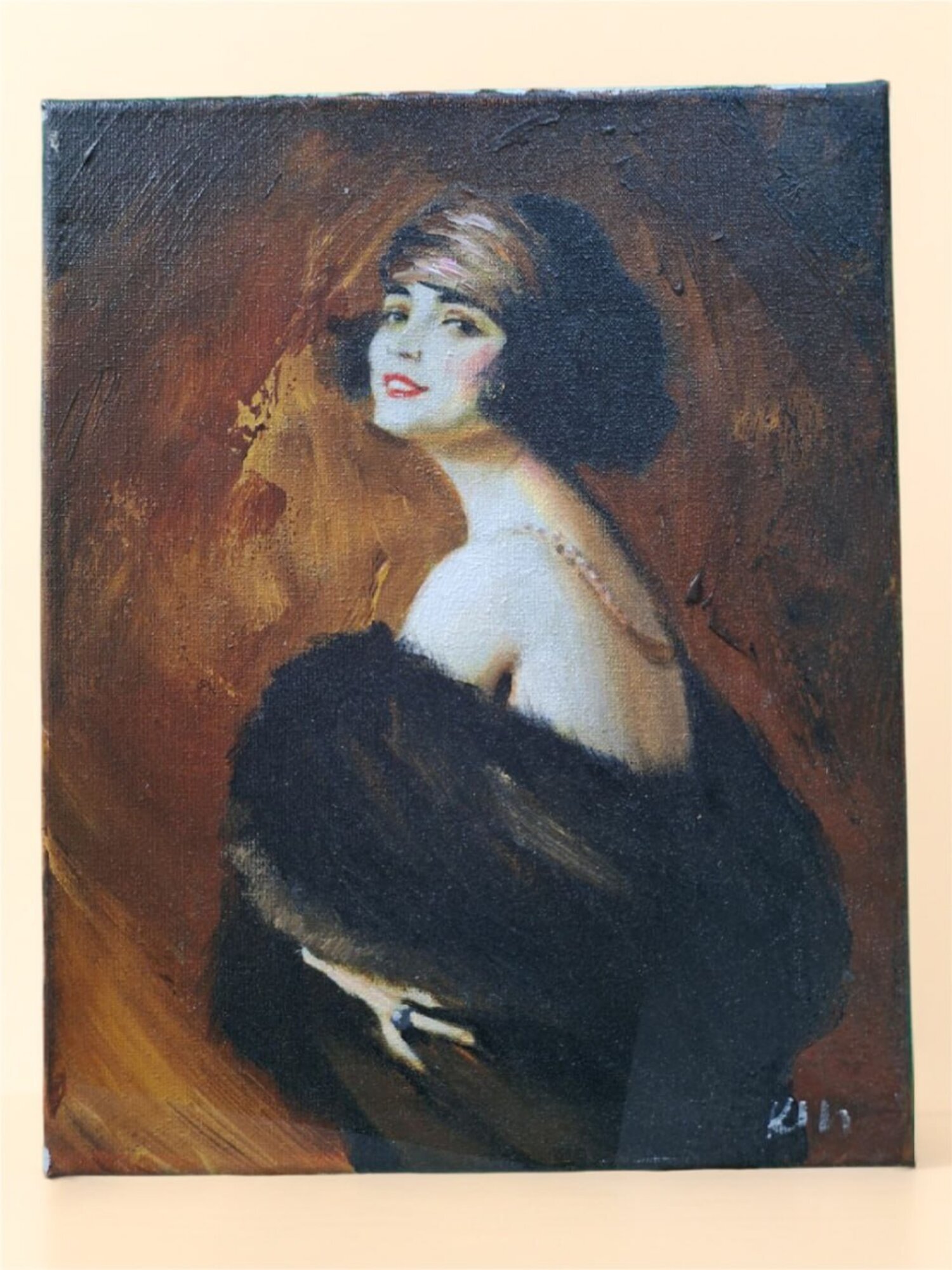 Abstraktes Ölgemälde in hochwertiger Ausführung – ein echter Blickfang für jedes Interieur Sofort