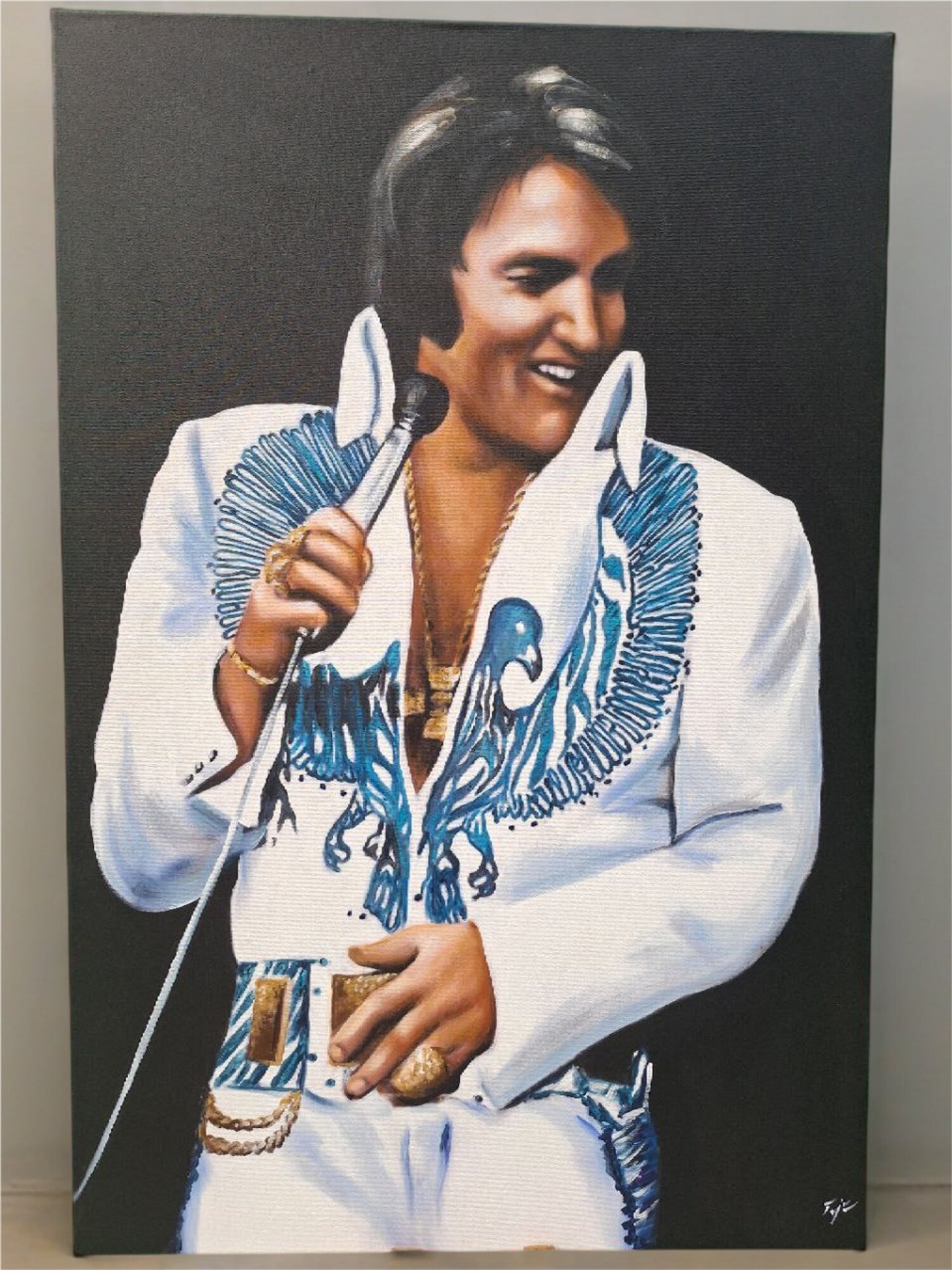 Zeitgenössisches Ölgemälde in Handarbeit auf Premium-Leinwand Sofort