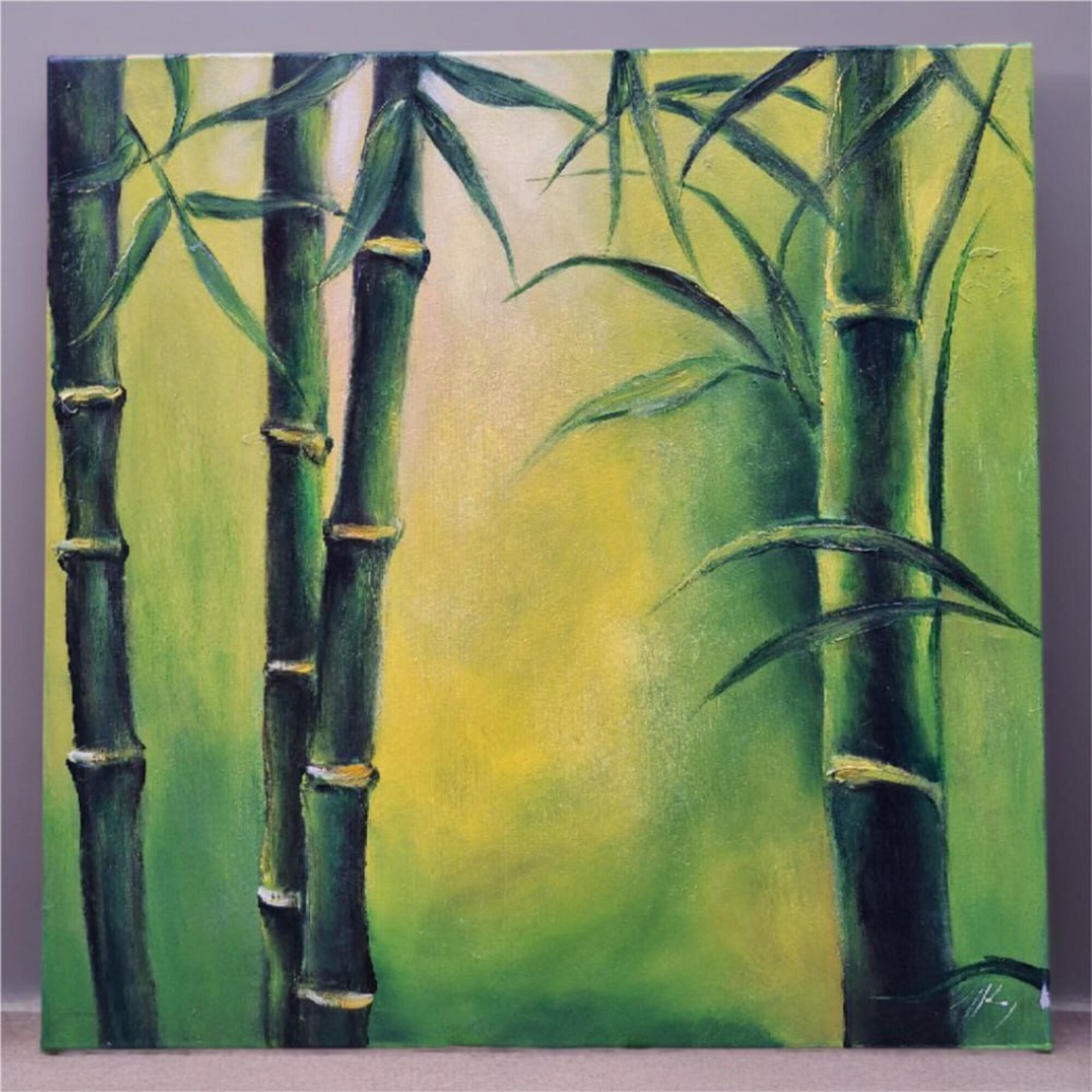 Reduzierte Ölkunstwerke mit sauber definierten, markanten Linienstrukturen Sofort