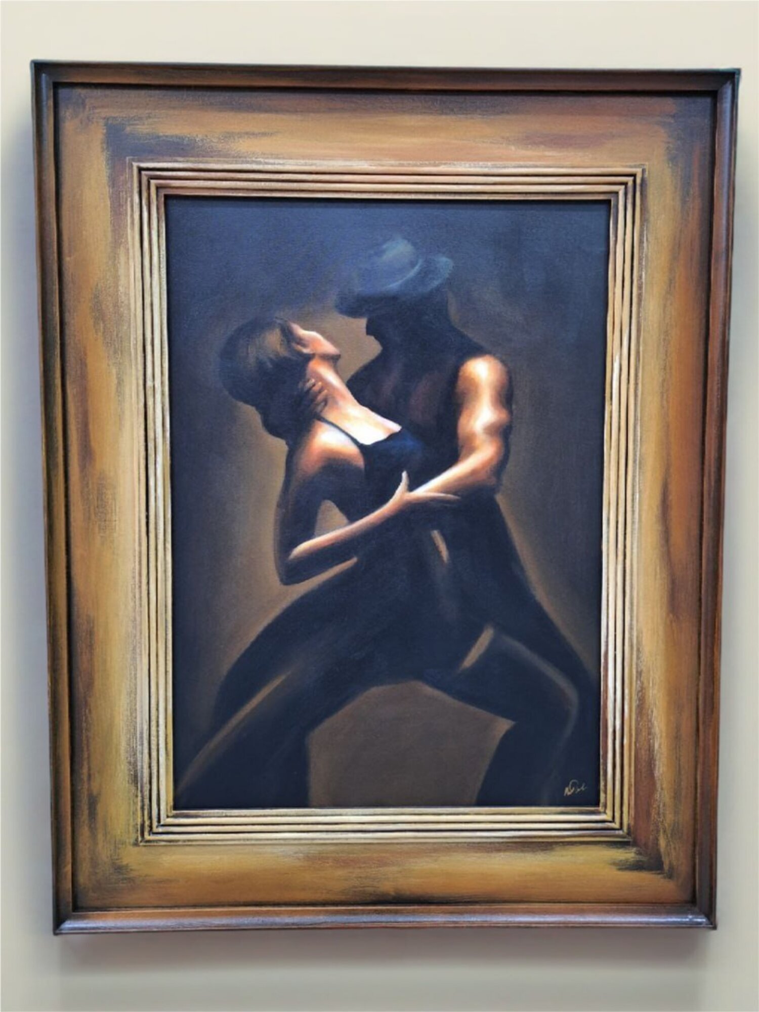 Zeitgenössische Ölmalerei, handgemalt auf langlebiger Canvas-Leinwand Sofort