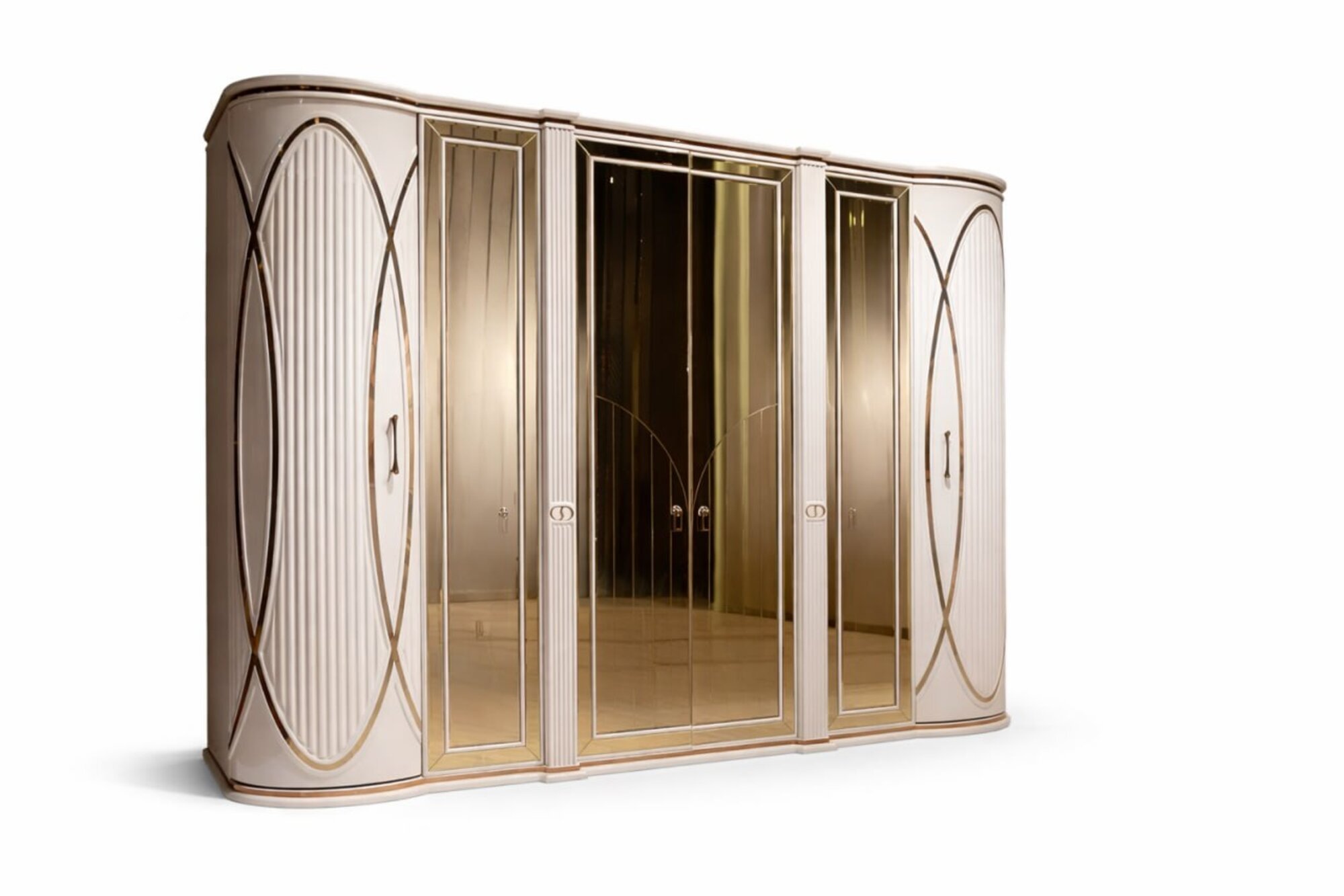 Kleiderschrank Holz modern weiß geräumig Schrank Schlafzimmer Sofort