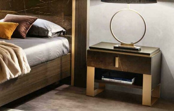 Design Nacht Tisch Konsole Metall Glanz Tische Konsolen Schlaf Zimmer