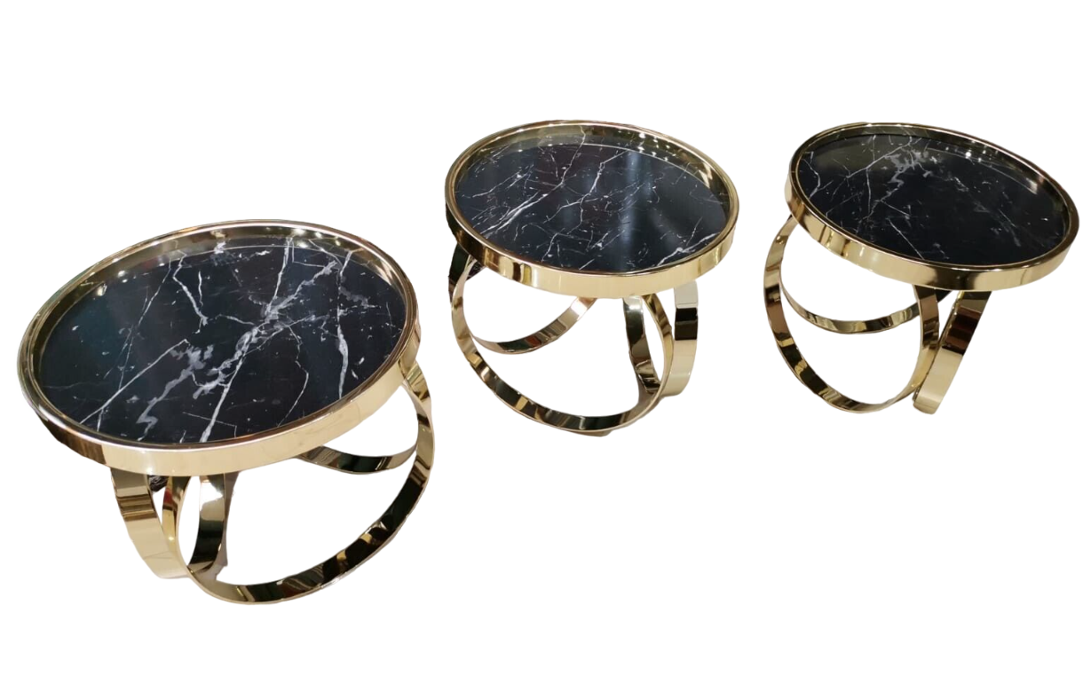 Wohnzimmer Couchtisch Rund 3x Rund Couchtisch Metall Beistell Sofort