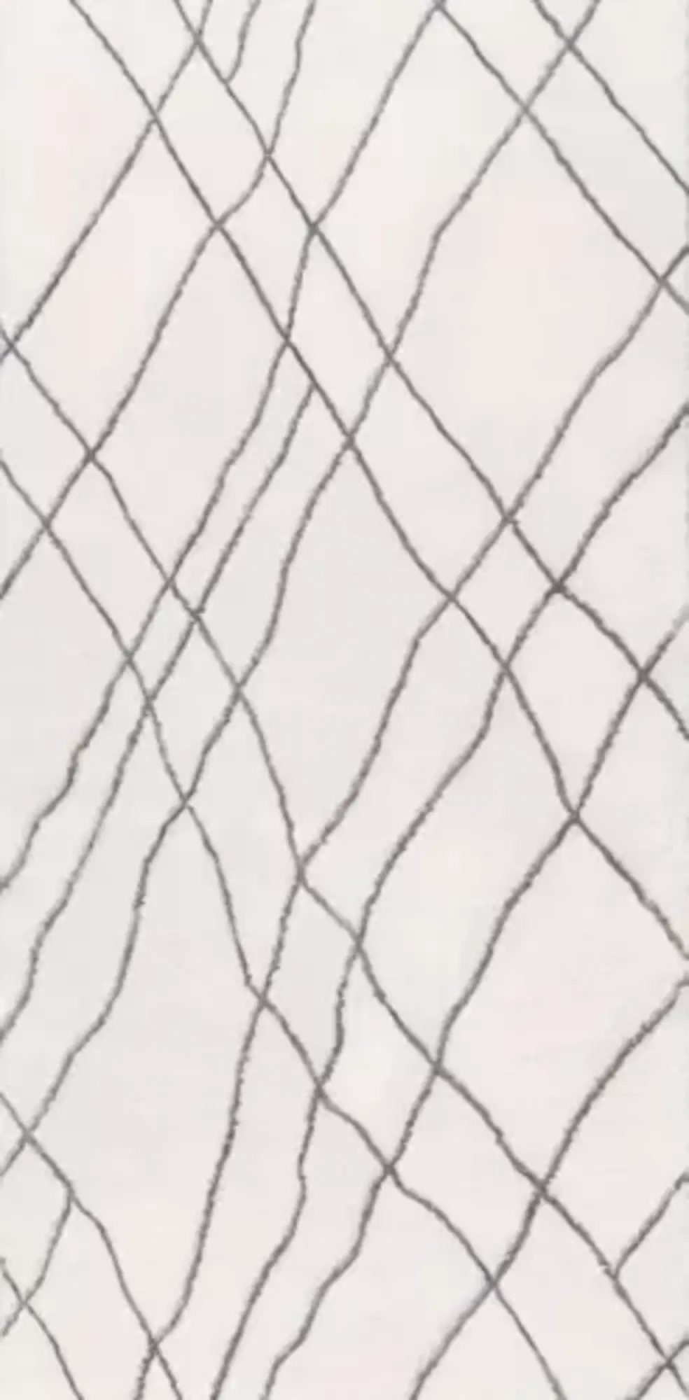 Weiß Teppich Wohnzimmerteppich Kunstteppich Kurzflor Blau Linien Muster
