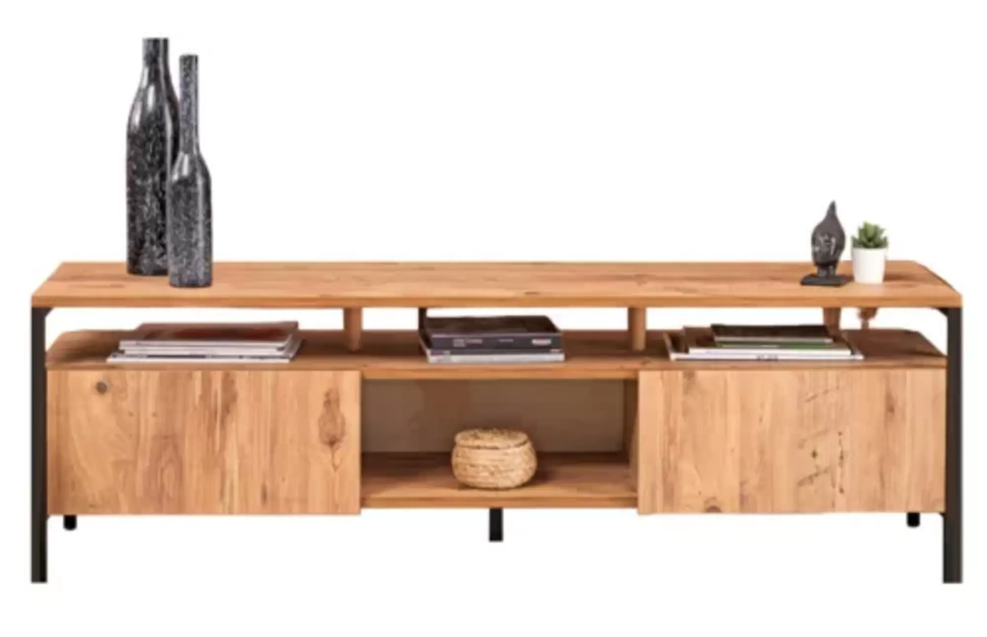 Medienkonsole Lowboard TV Tisch Mediencenter Konsole Entertainment rtv Sideboard