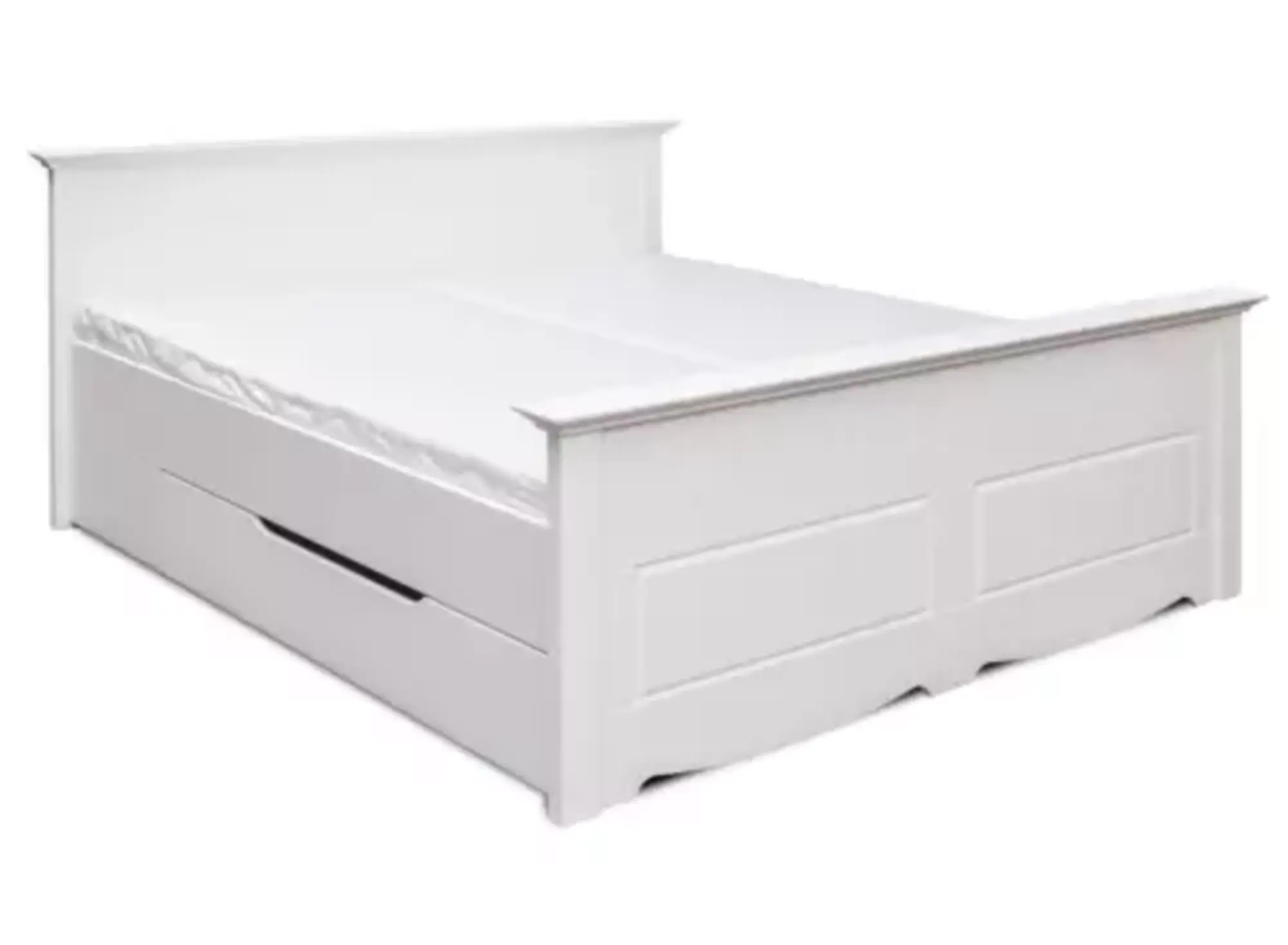 Bett Polster Design Holzbetten Doppel Betten Weiß 180x200 Schlaf Zimmer Landhaus