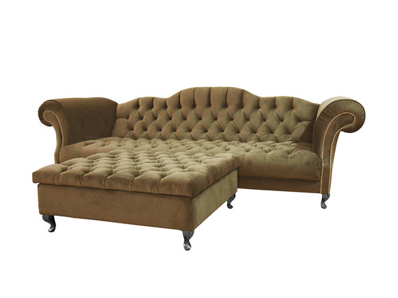 Chesterfield Sofa Polster Designer Couchen Sofas Garnitur Couch SLIII Sofa №54