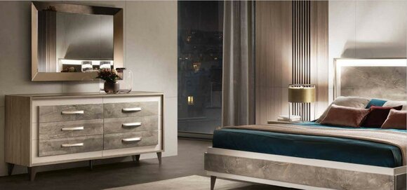 Designer Kommode Anrichte Side Low Board Wohn Zimmer Regal Luxus