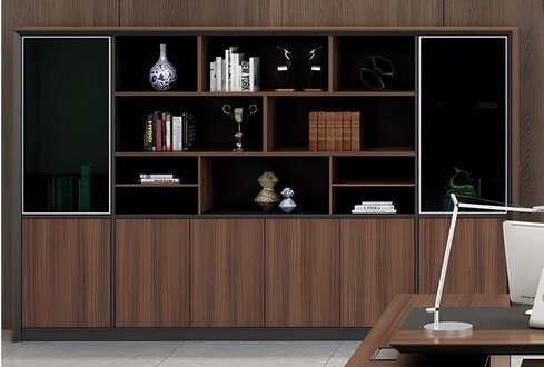 Büro Akten Regal Schrank Holz Regale Schränke Office Einrichtung Kanzlei