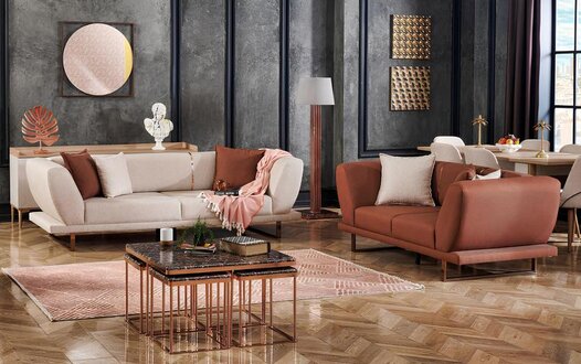 Sofa Set Wohnzimmersofa Polstersofa Relaxsofa Lounge Couch Design-Sofa Sitzmöbel