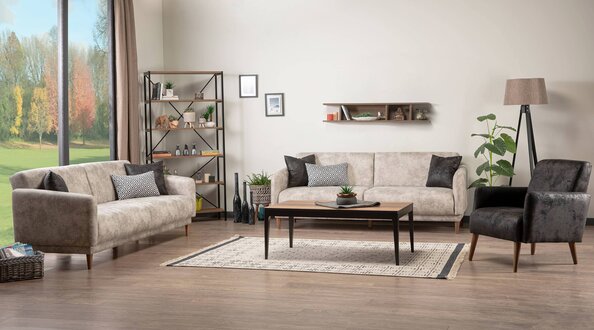 Relaxgarnitur Sofa-Set Sofagarnitur Lounge Polster Sitzgruppe Sofa Couch 6tlg