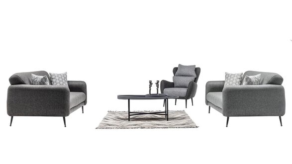 Sofaset Sofa-Set Sitzgruppe Couchgarnitur Polsterset Lounge Sofagarnitur 3+3+1