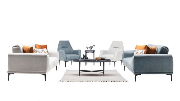Sofa Set Wohnzimmergarnitur Garnitur Polstergruppe Couch Sofagarnitur 3+3+1+1