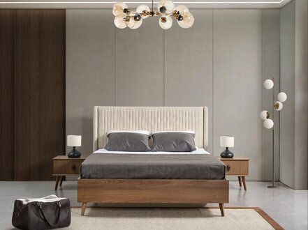 Bett Doppelbett Partnerschaftsbett Doppelschlafplatz Schlafzimmerbett Zweierbett